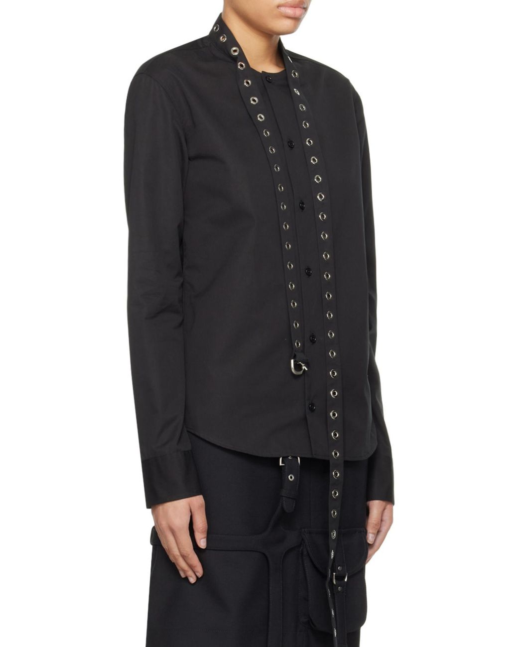 Off-White c/o Virgil Abloh Black Buttoned Long-Sleeved Shirt