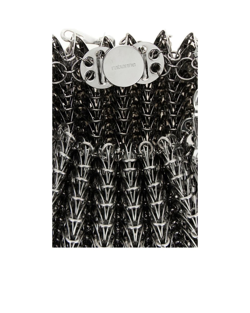Rabanne White Rabanne Chainmail Shoulder Bag