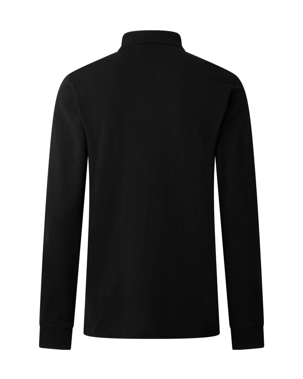 Boss Black Solid Longsleeve Polo Shirt for men