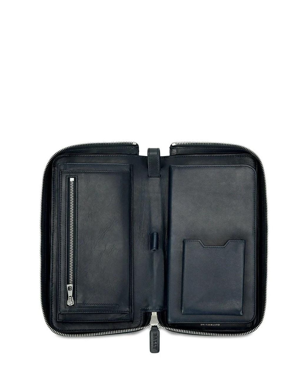 Bally Blue Logo Wallet for men