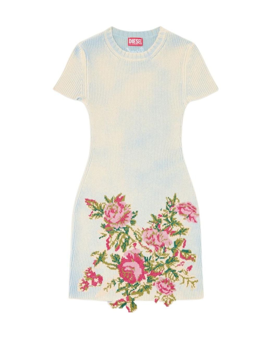 DIESEL White M-Rinnie Mini Dress
