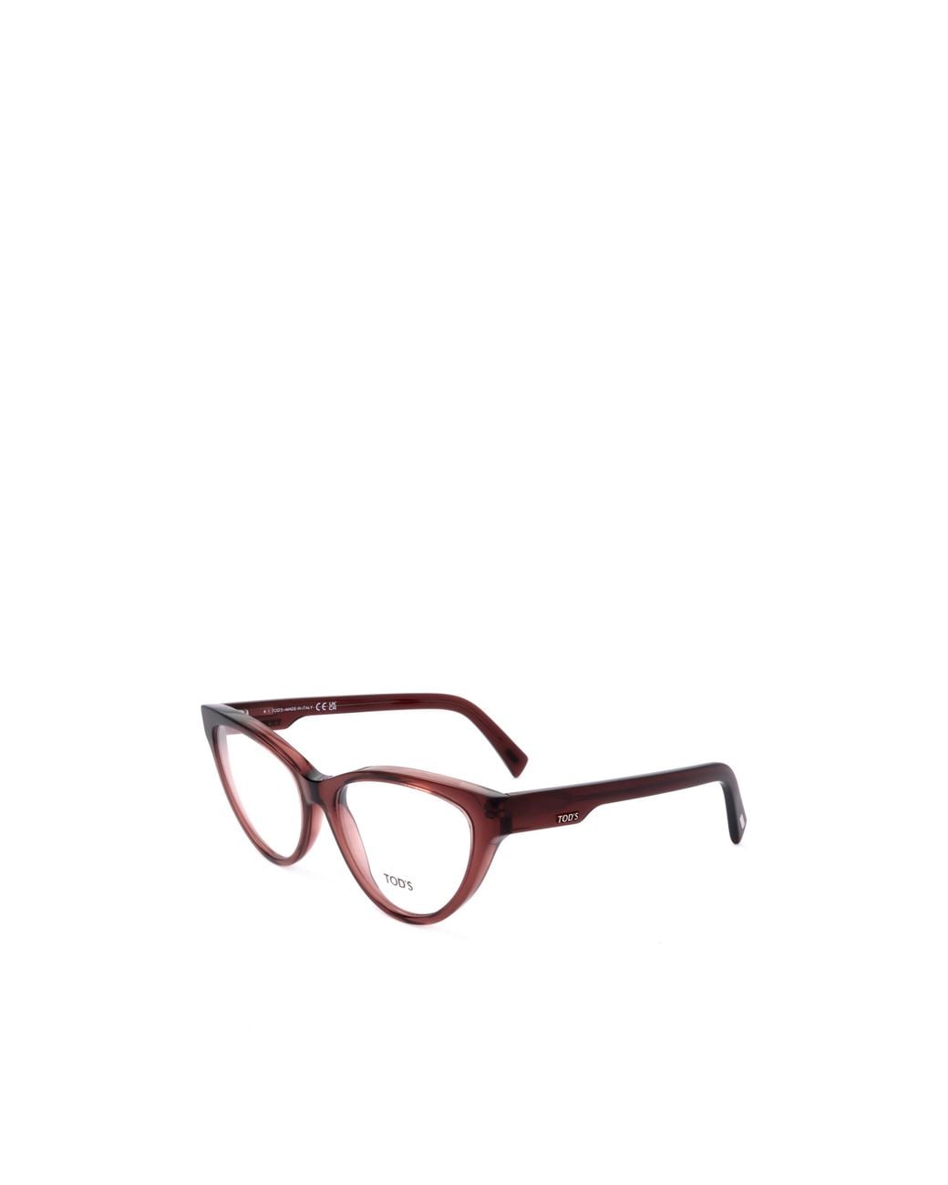Tod's White Cat-Eye Non-Prescription Glasses