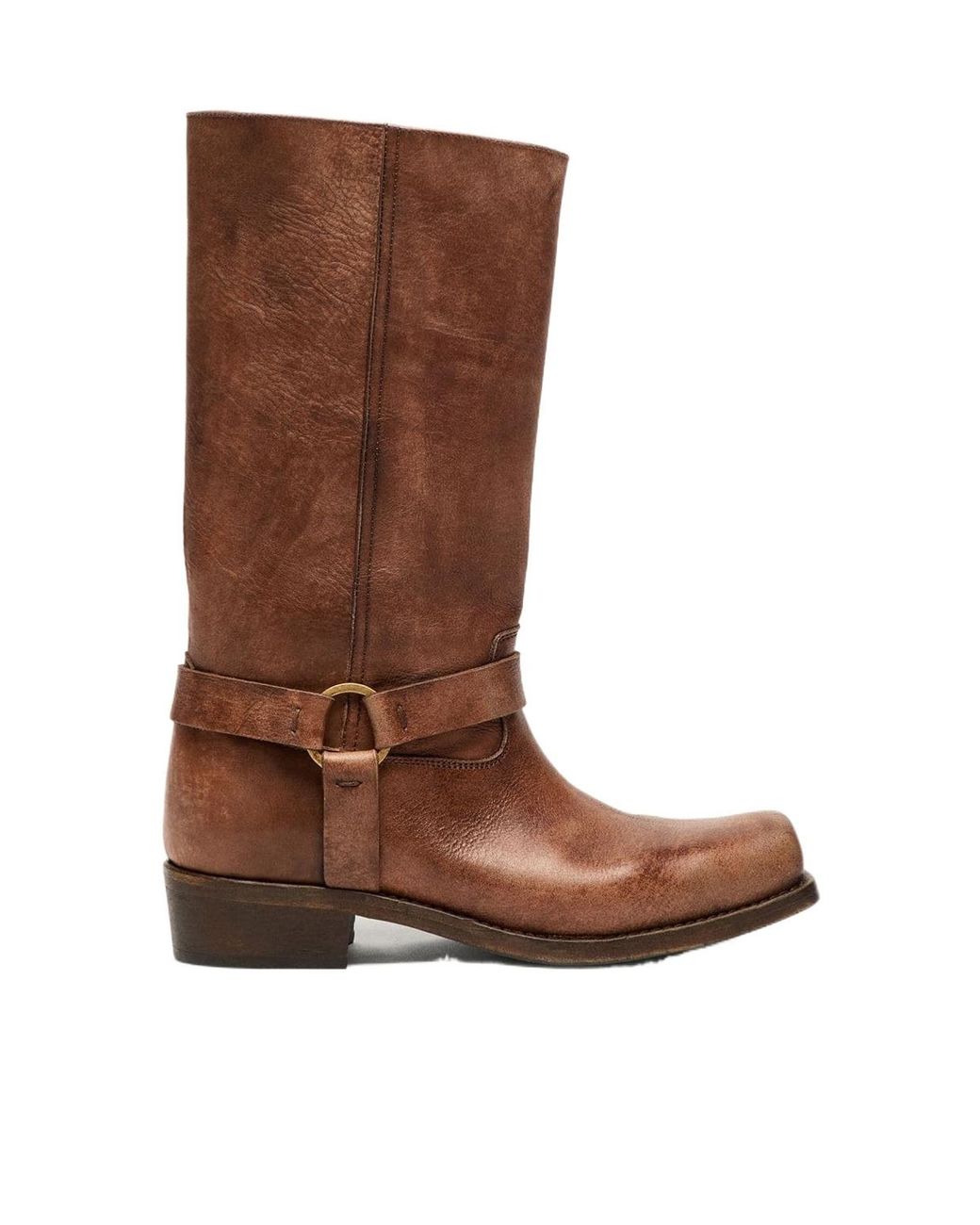 Golden Goose Deluxe Brand Brown High Biker Boots