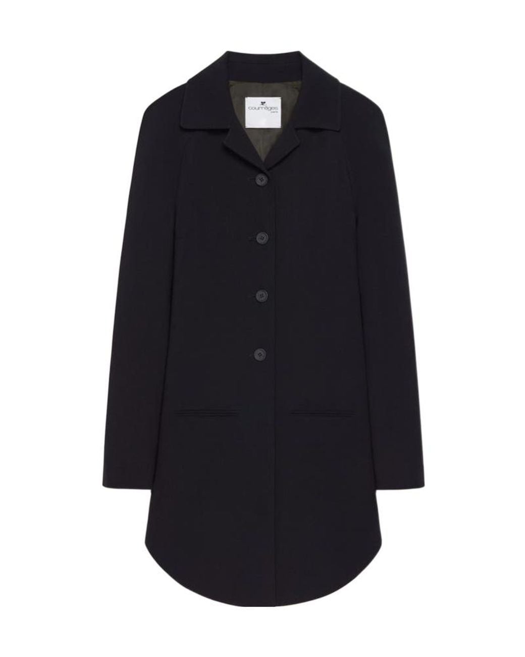 Courreges Blue Courrèges Circle Heritage Coat