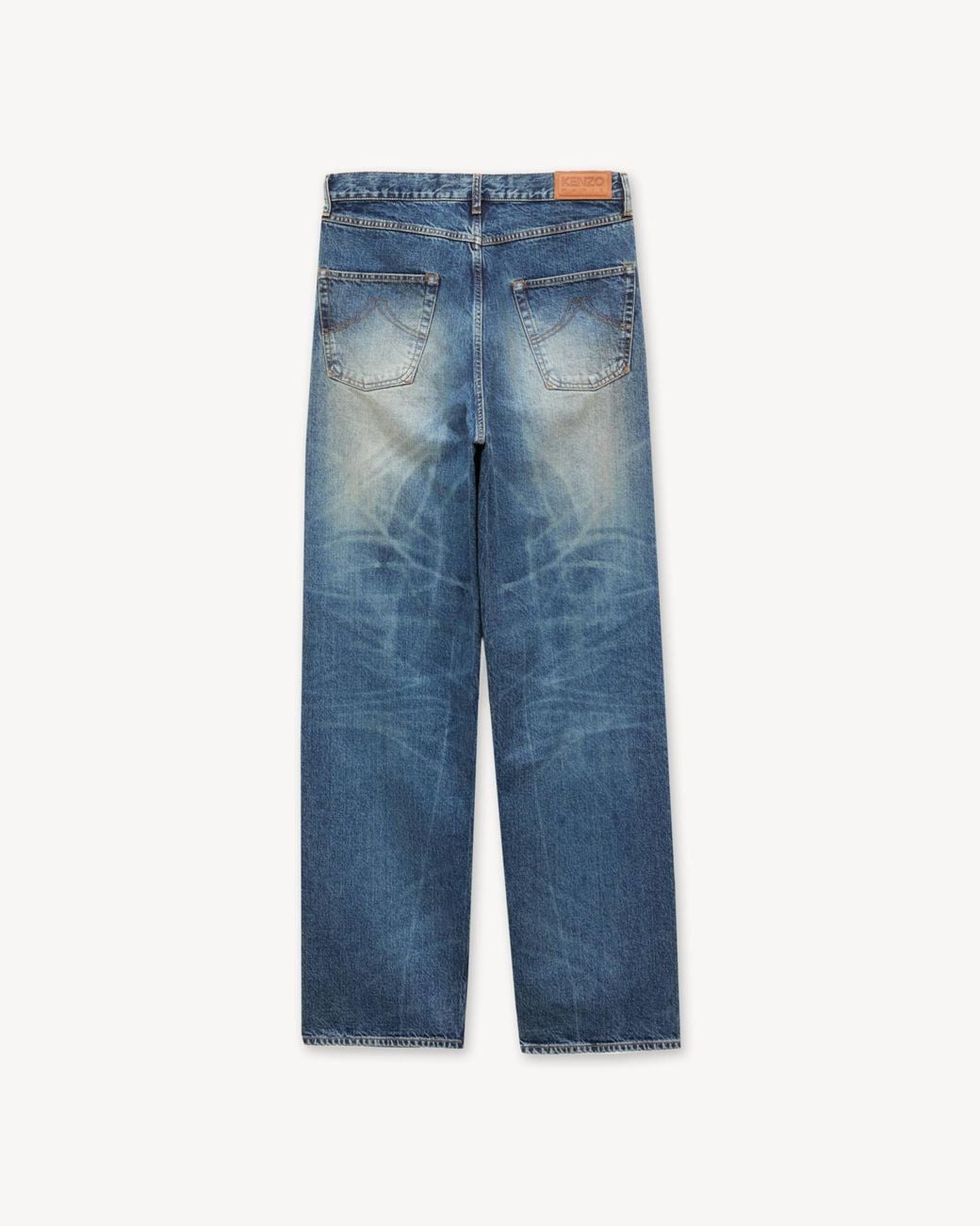 KENZO Blue Straight Fit Jeans for men