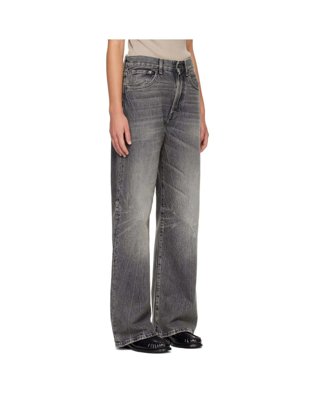 Acne Gray Regular Fit Jeans