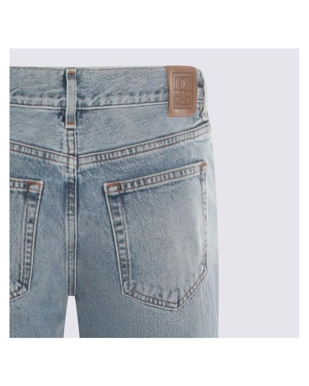 Totême Blue Totême Low Straight Jeans