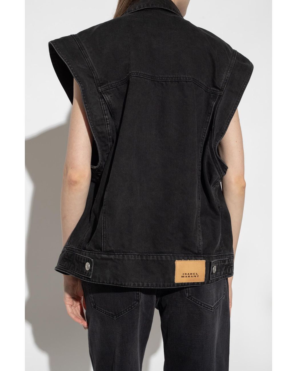Isabel Marant Blue Harmon Button-Up Jacket