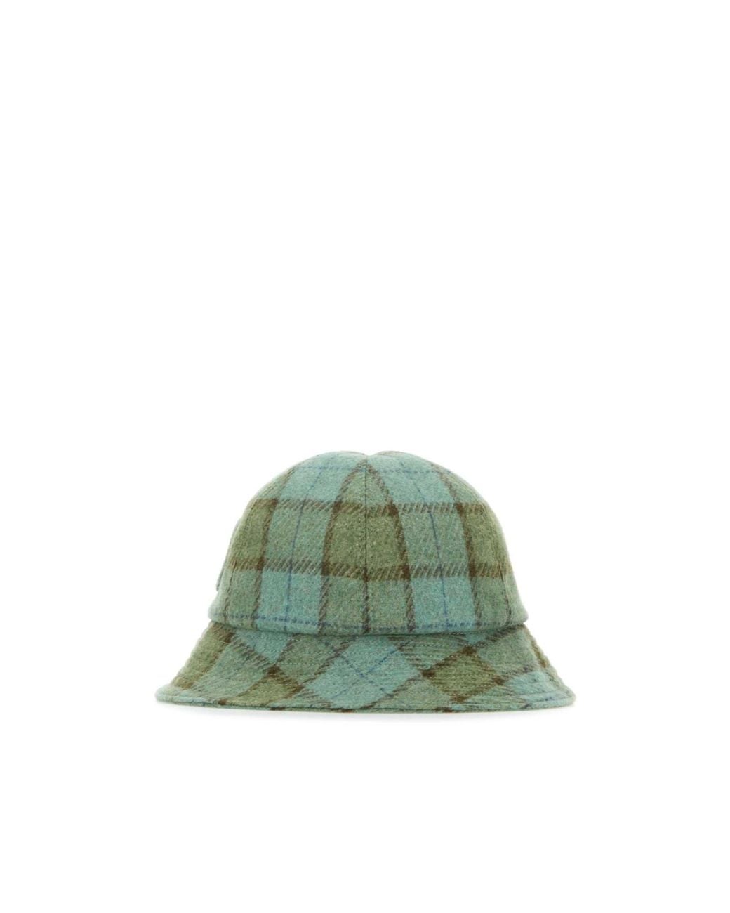 Helen Kaminski Green Franz Checked Bucket Hat