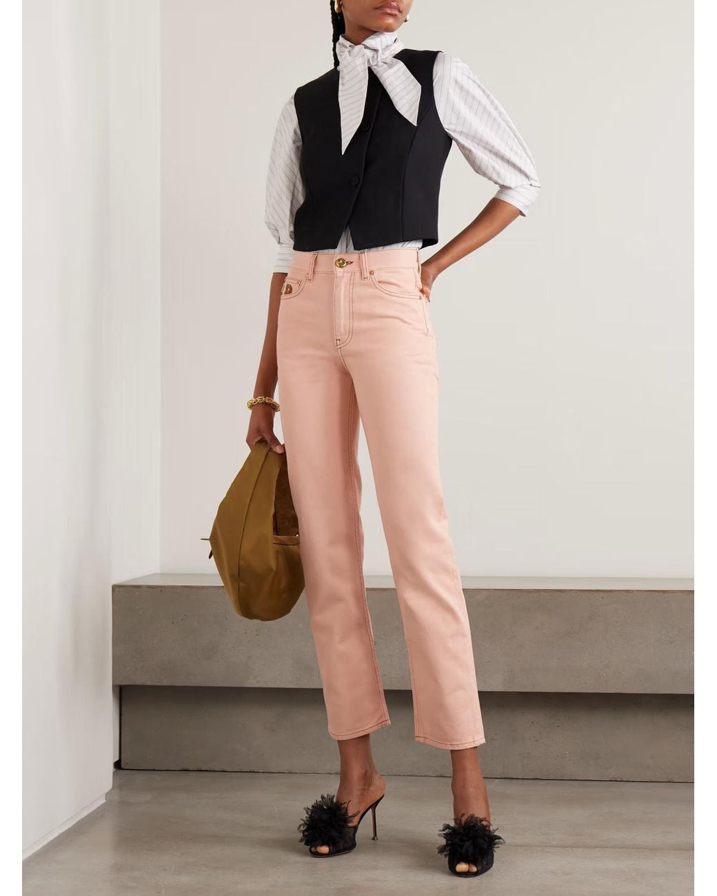 Blazé Milano Pink Clapotis Paso Straight Leg Jeans