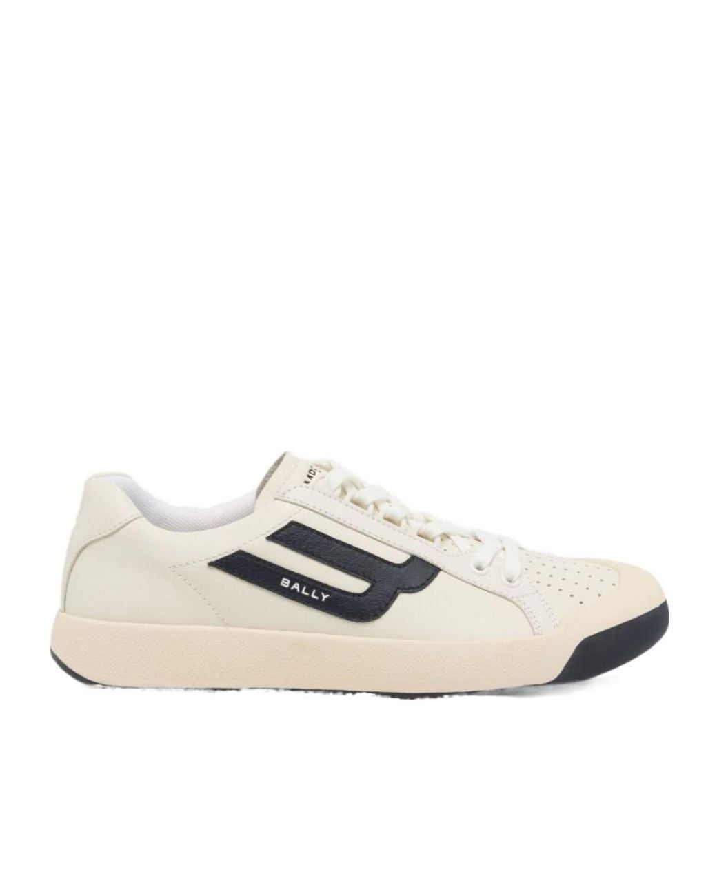 Bally White Round-Toe Sneakers for men