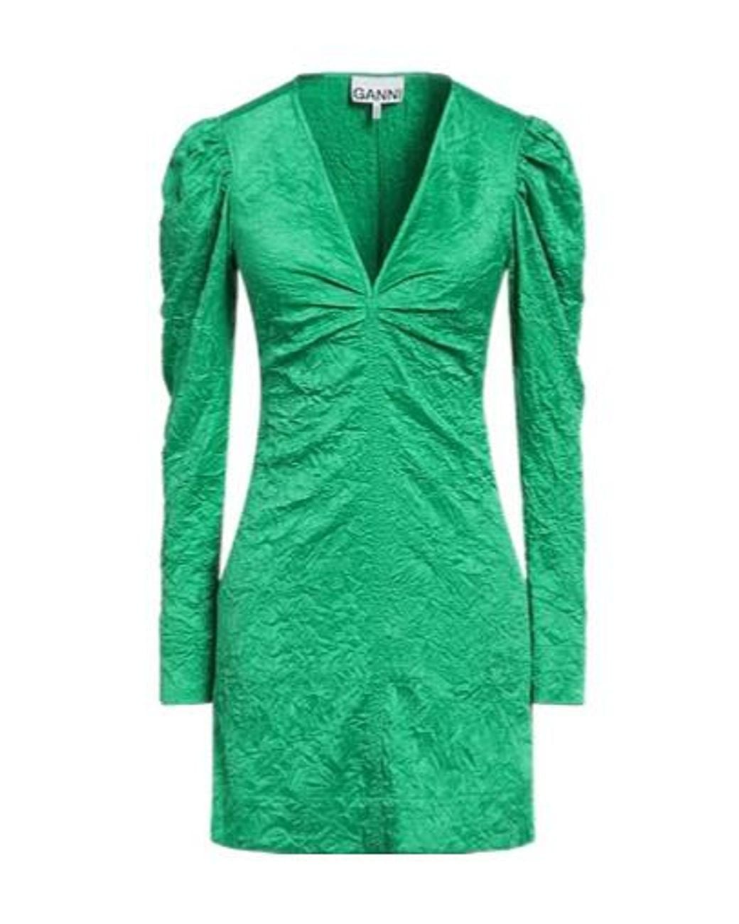 Ganni Green Sheath Dresses