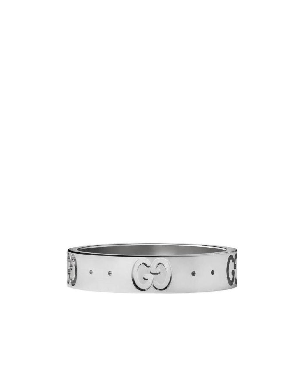 Gucci White Icon Thin 18K Ring