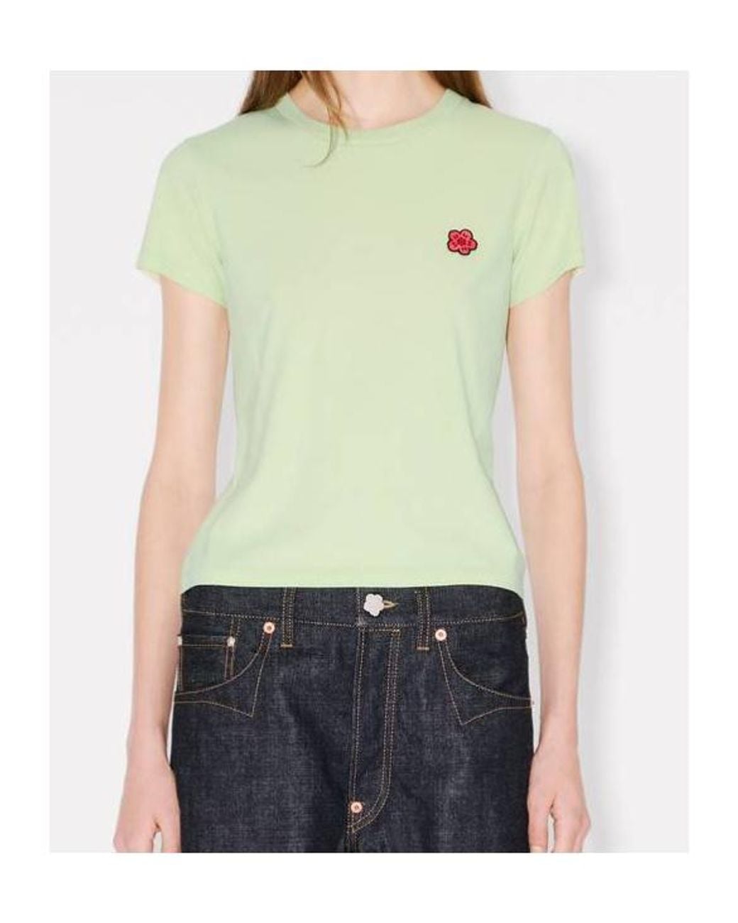 KENZO Green Flower Patch T-Shirt
