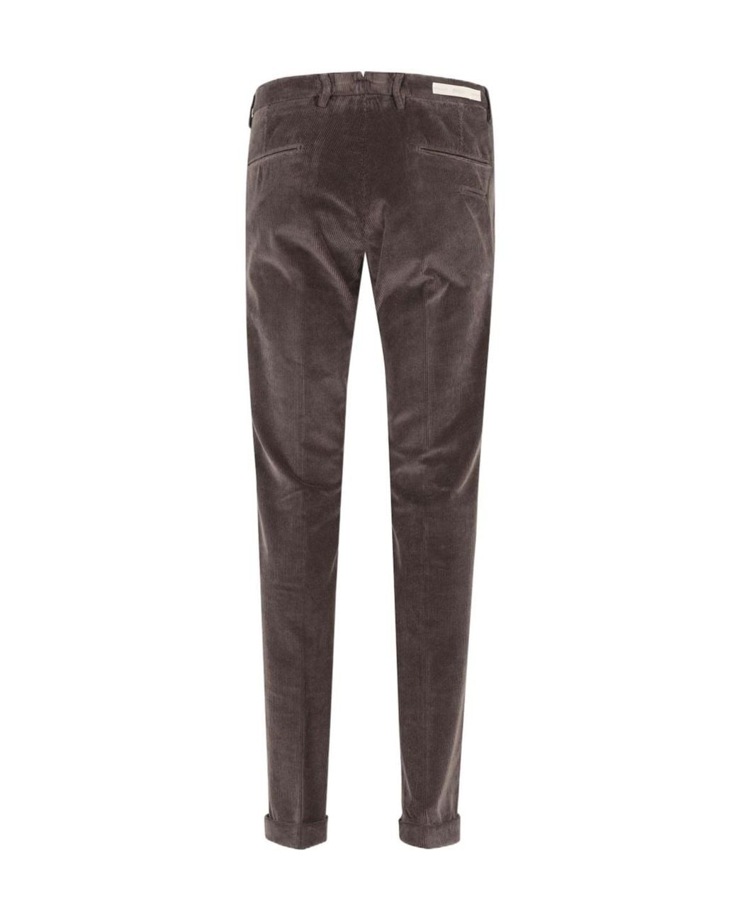 Briglia 1949 Gray Casual Trousers With Belt Loops for men