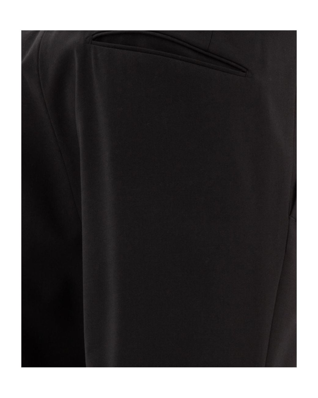 Incotex Black Elastic Waist Pants for men