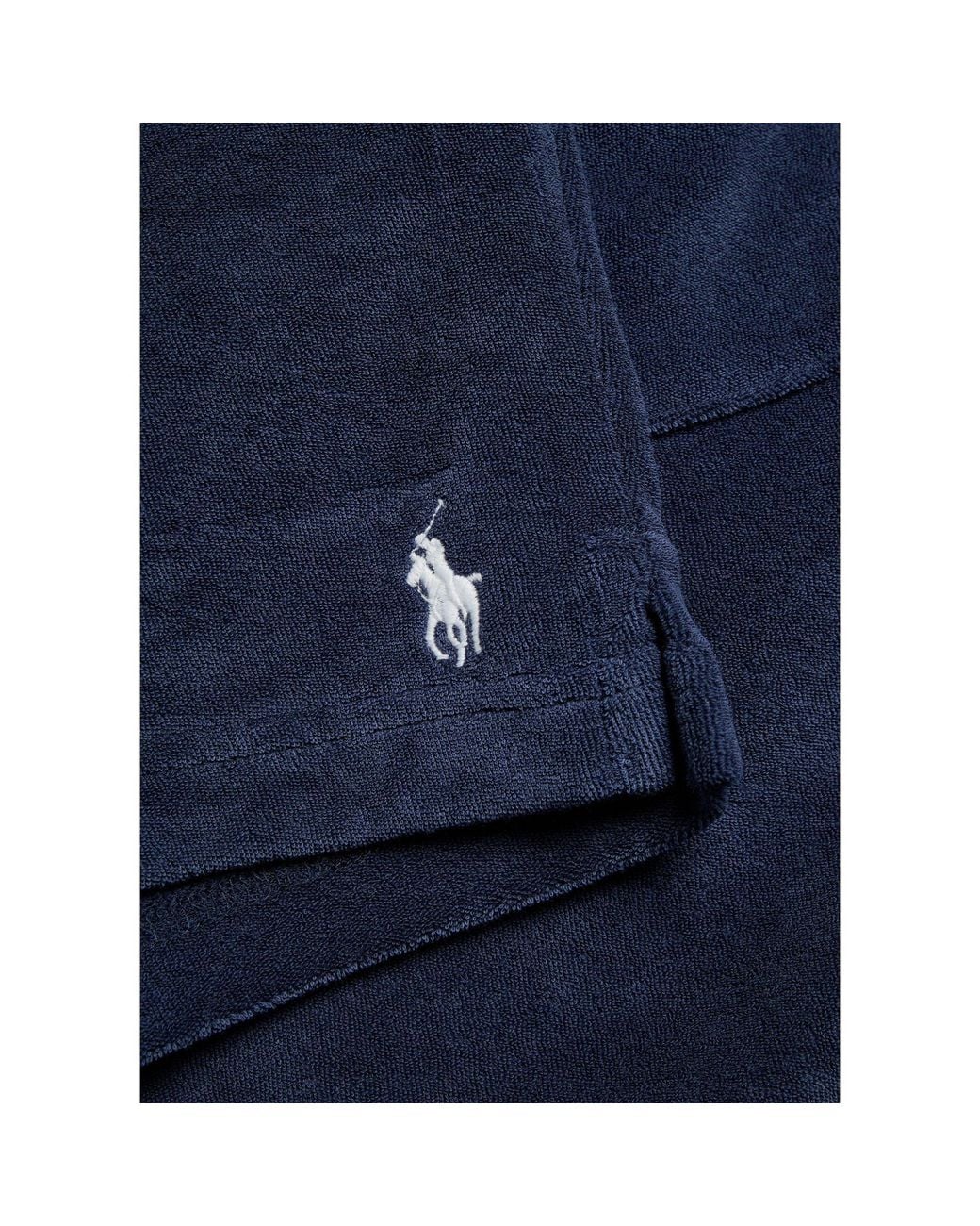 Polo Ralph Lauren Blue Terry Loop Drawstring Shorts for men
