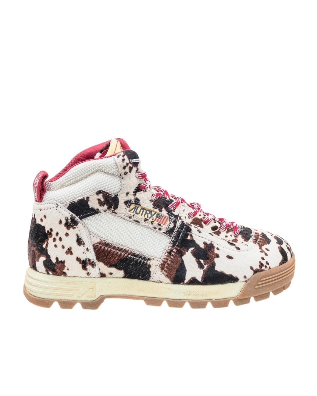 Autry Pink Malga Mid Sneakers