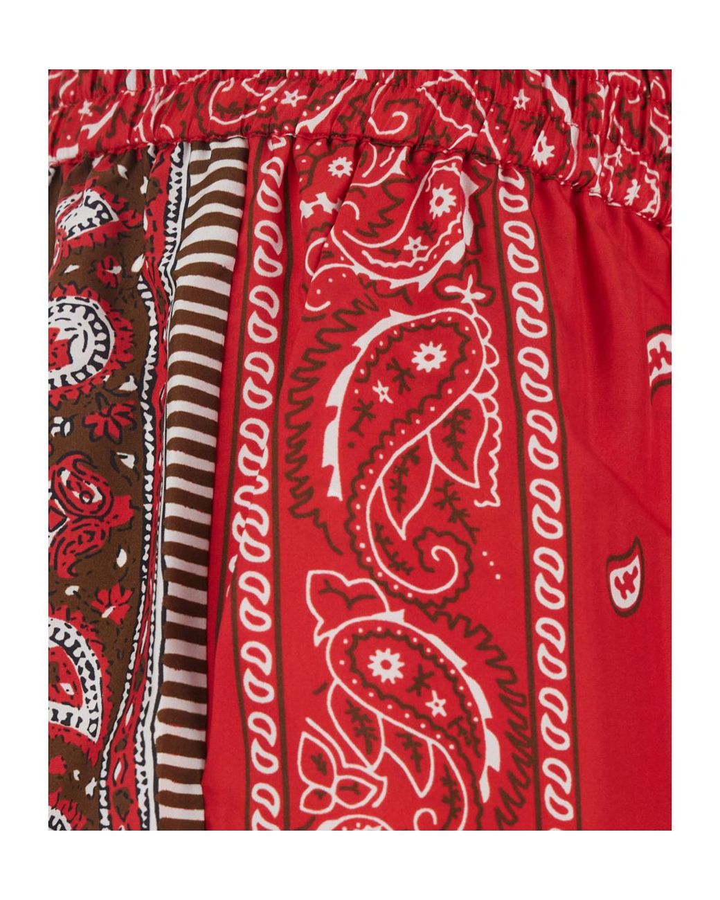 P.A.R.O.S.H. Red Trousers With Pattern Tech Fabric