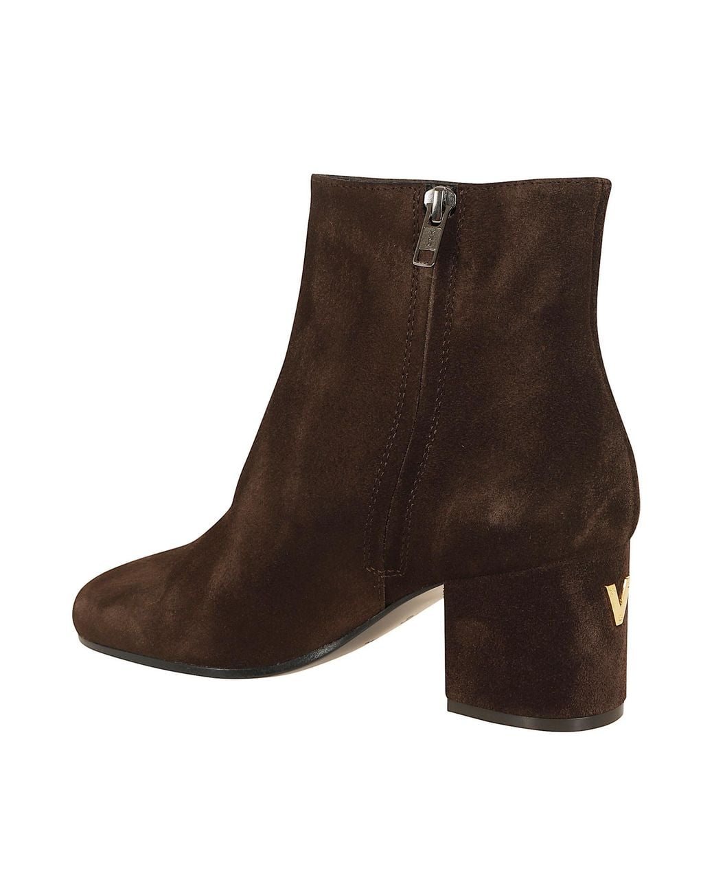 Via Roma 15 Brown Chic Mini Block Heel Boots