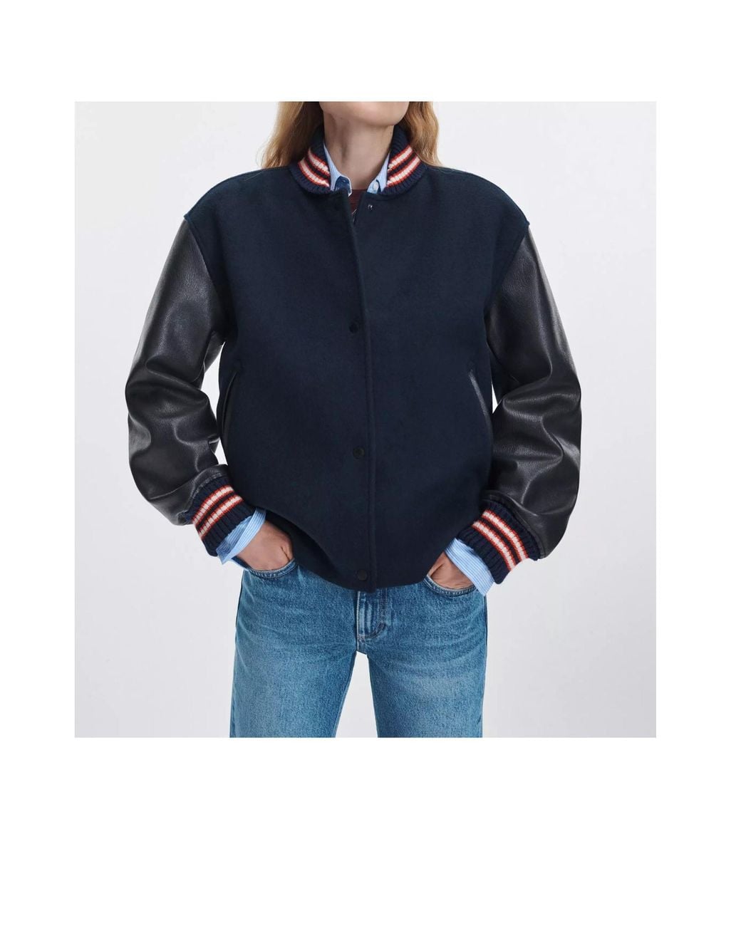 Rag & Bone Blue Long-Sleeved Jacket