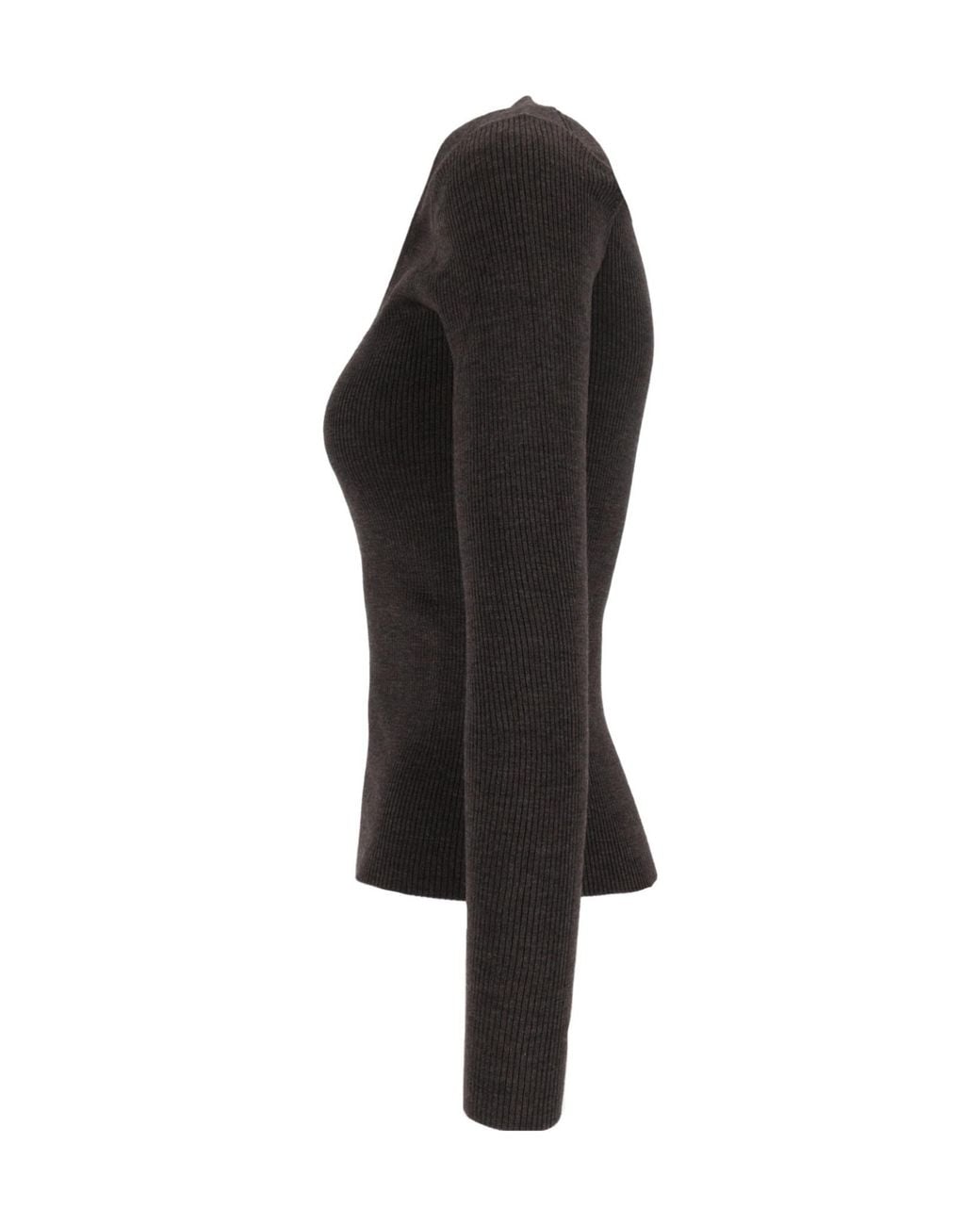 P.A.R.O.S.H. Black U-Neck Long-Sleeved Sweater