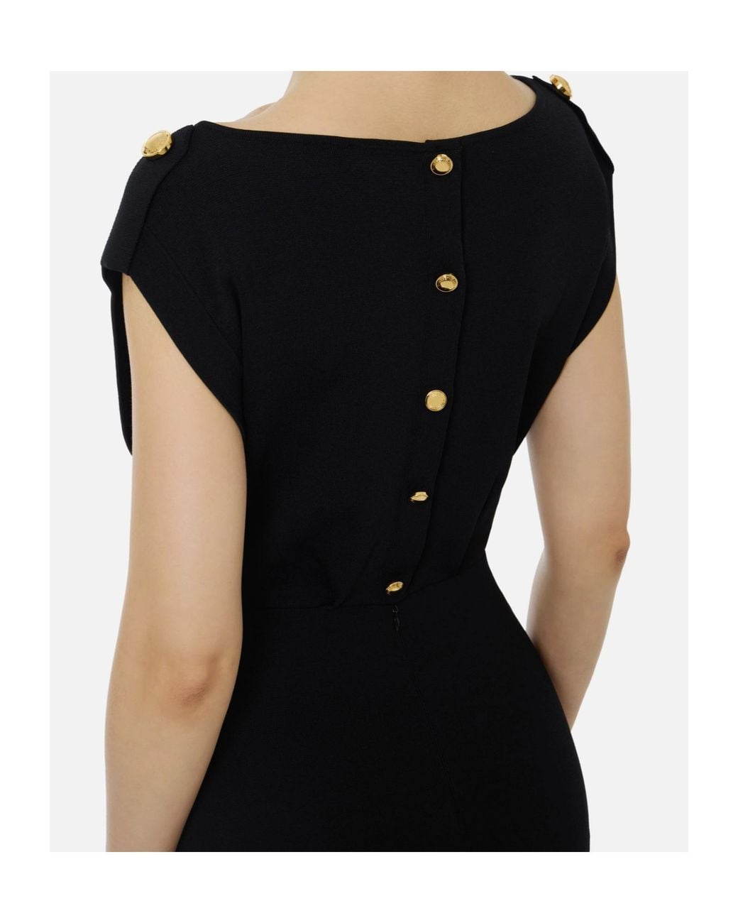 Elisabetta Franchi Black Carpet Full Milano Stitch Knitted Dress