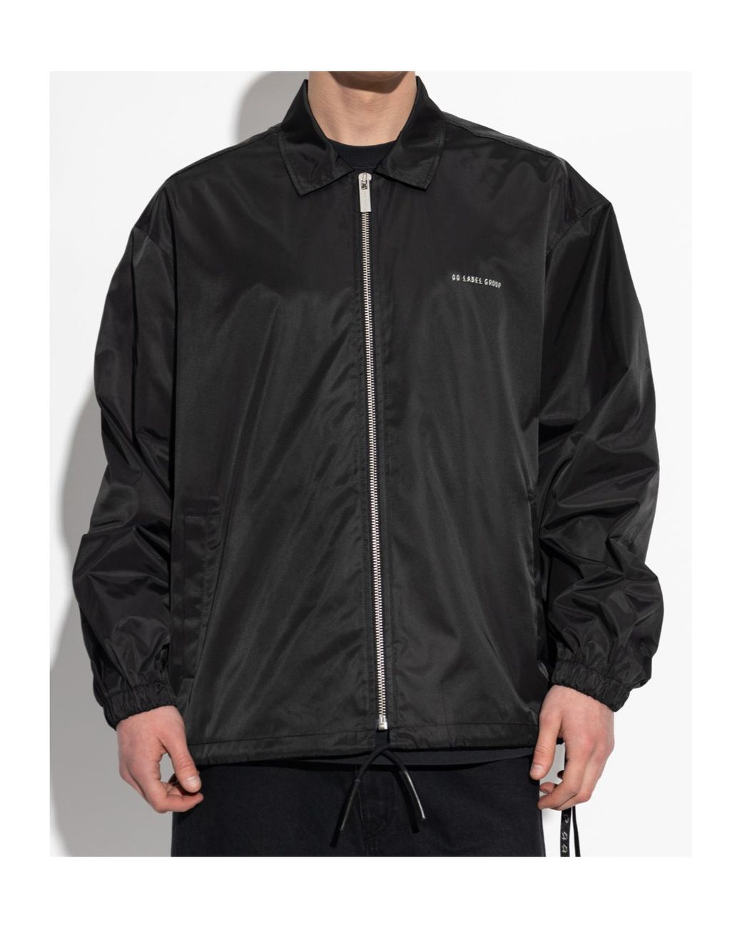 44 Label Group Black Tour Coach Jacket for men