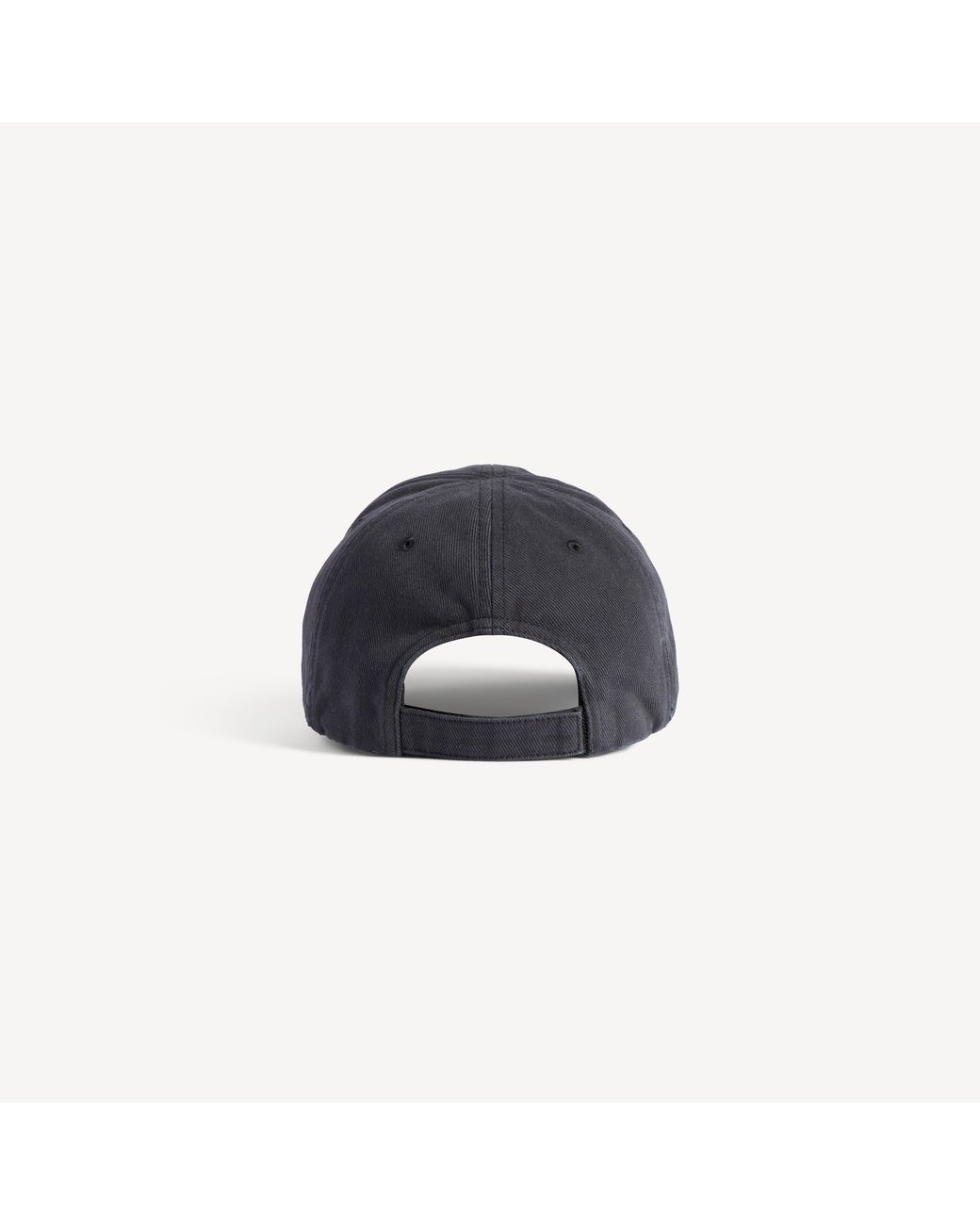 Balenciaga Black Masking Tape Distressed Baseball Cap for men