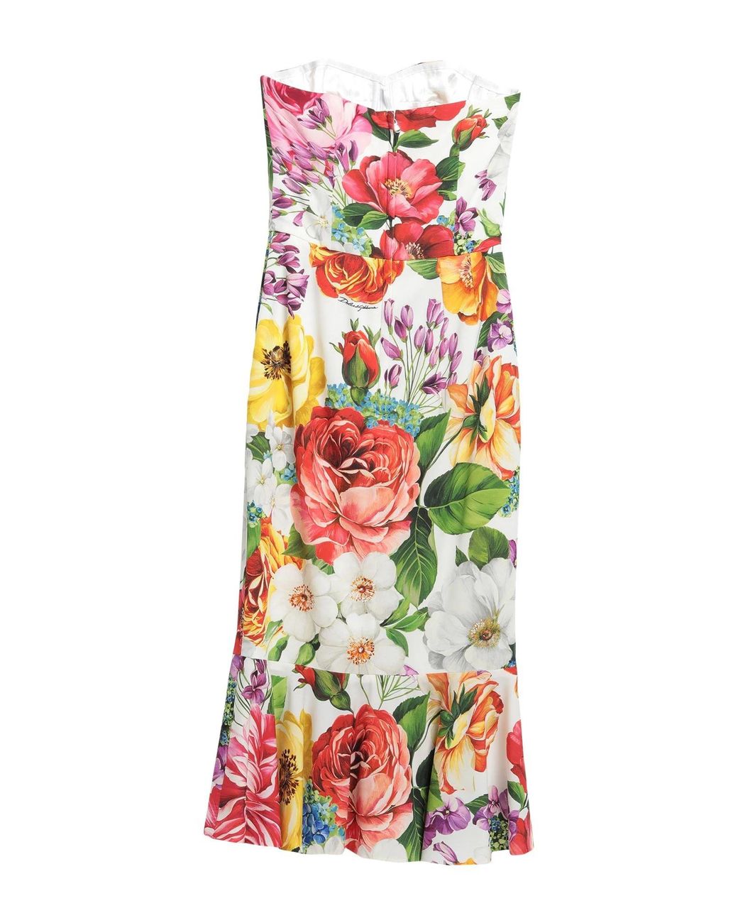 Dolce & Gabbana White Floralprint Dress