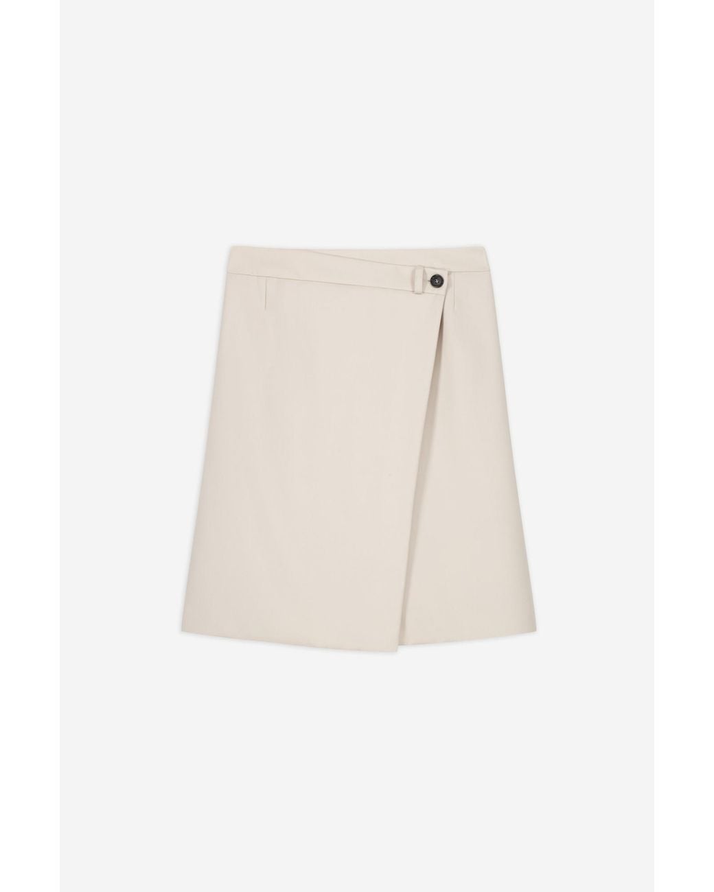 Coperni Natural Button-Detail Circular Midi Skirt