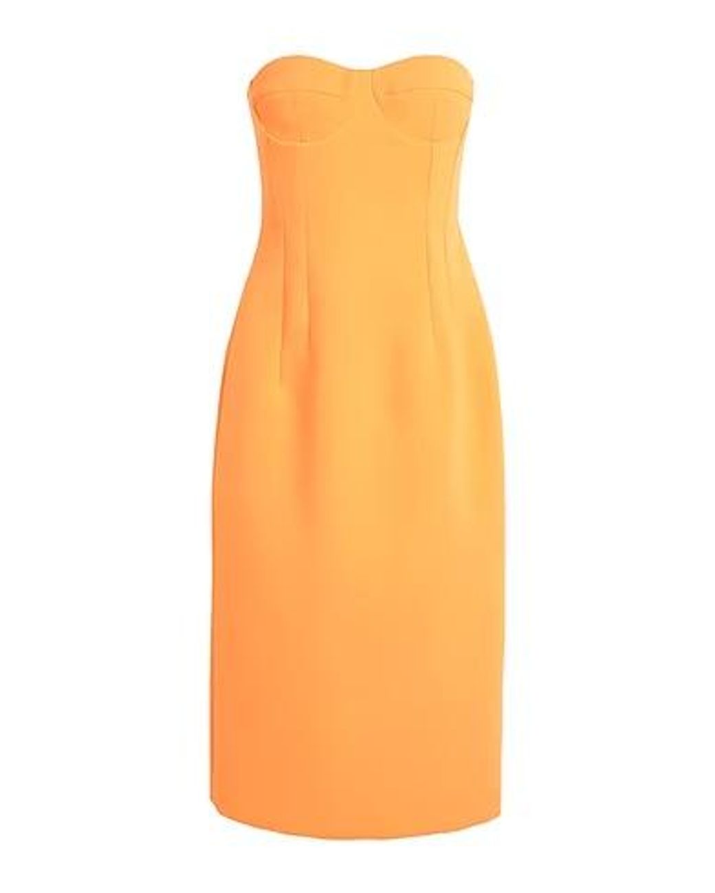 MAX&Co. Orange Slim Fit Sleeveless Dress