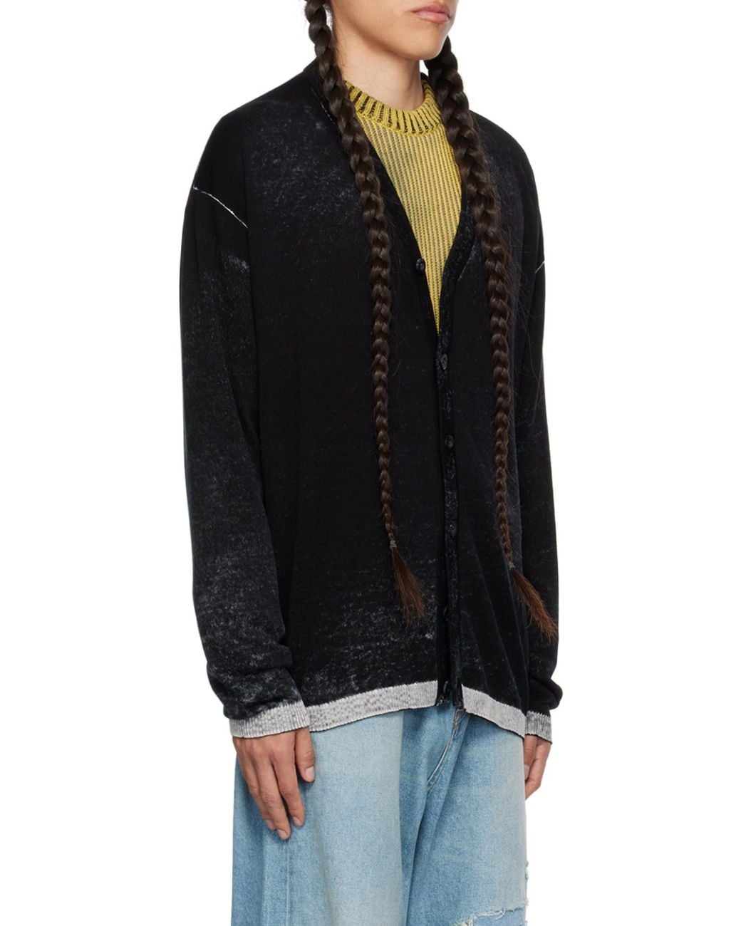 DIESEL Black K-Larence-B Cardigan for men