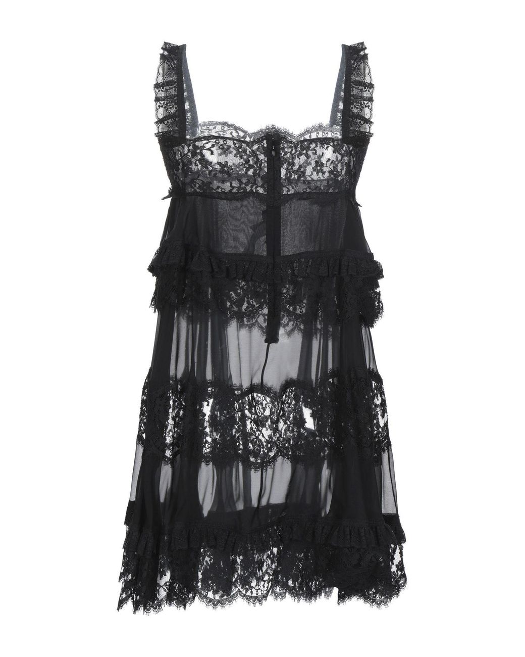 Dolce & Gabbana Black Lace Sleeveless Top