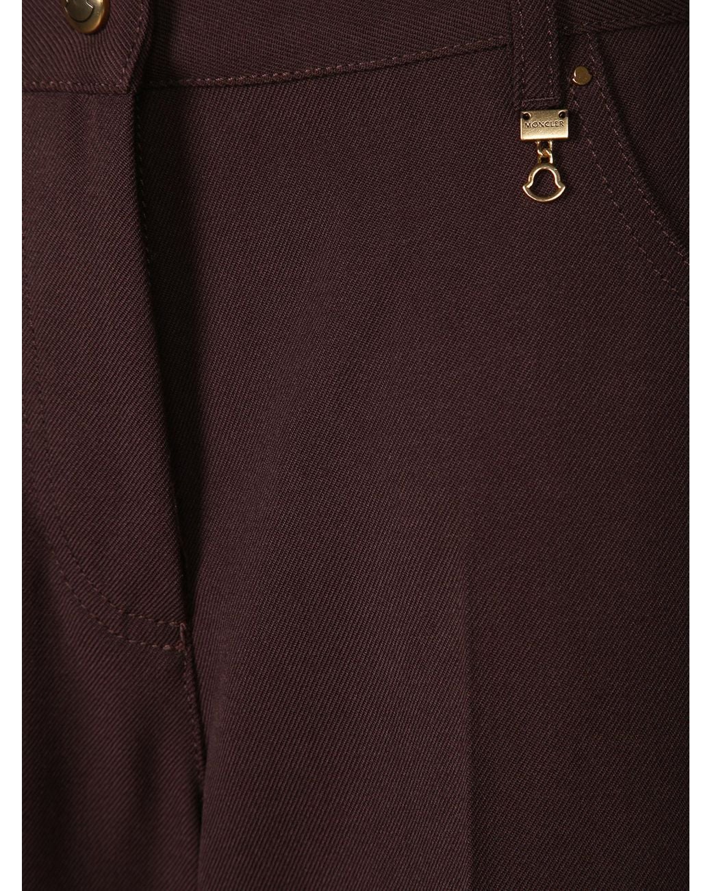Moncler Brown Straight-Leg Pleated Trousers