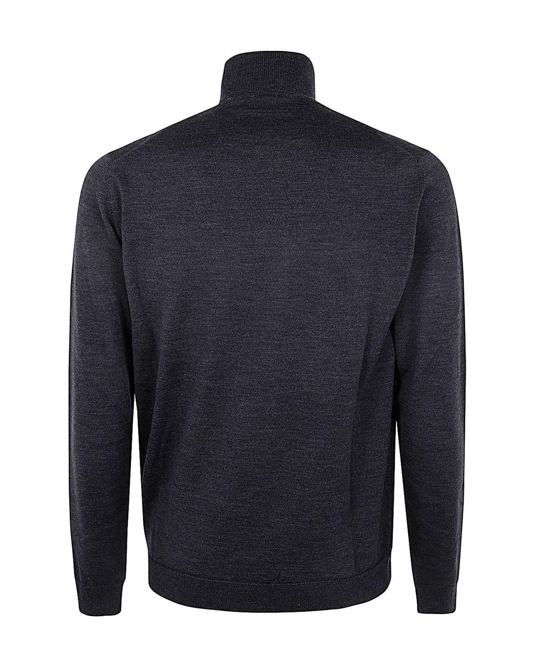 Nuur Blue High Neck Sweater for men