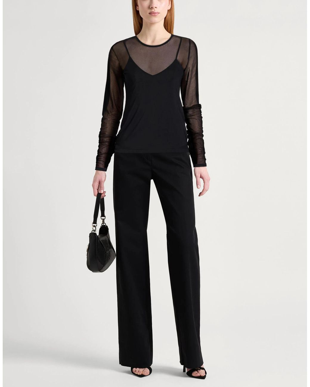 Rag & Bone Black Plain Colour Top