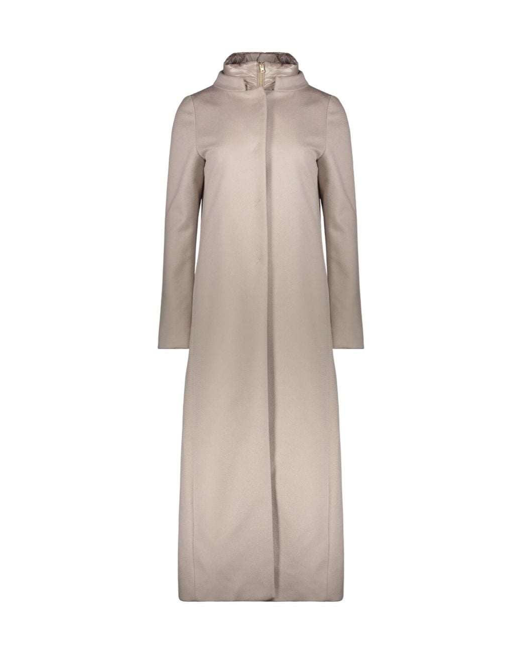 Herno Natural Padded-Collar Cashmere Coat