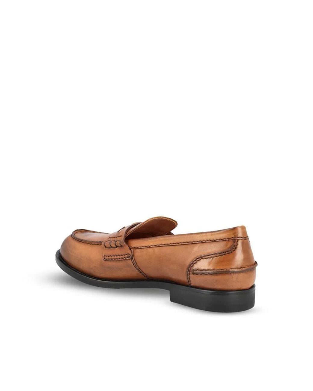Miu Miu Brown Slip-On Penny Loafers