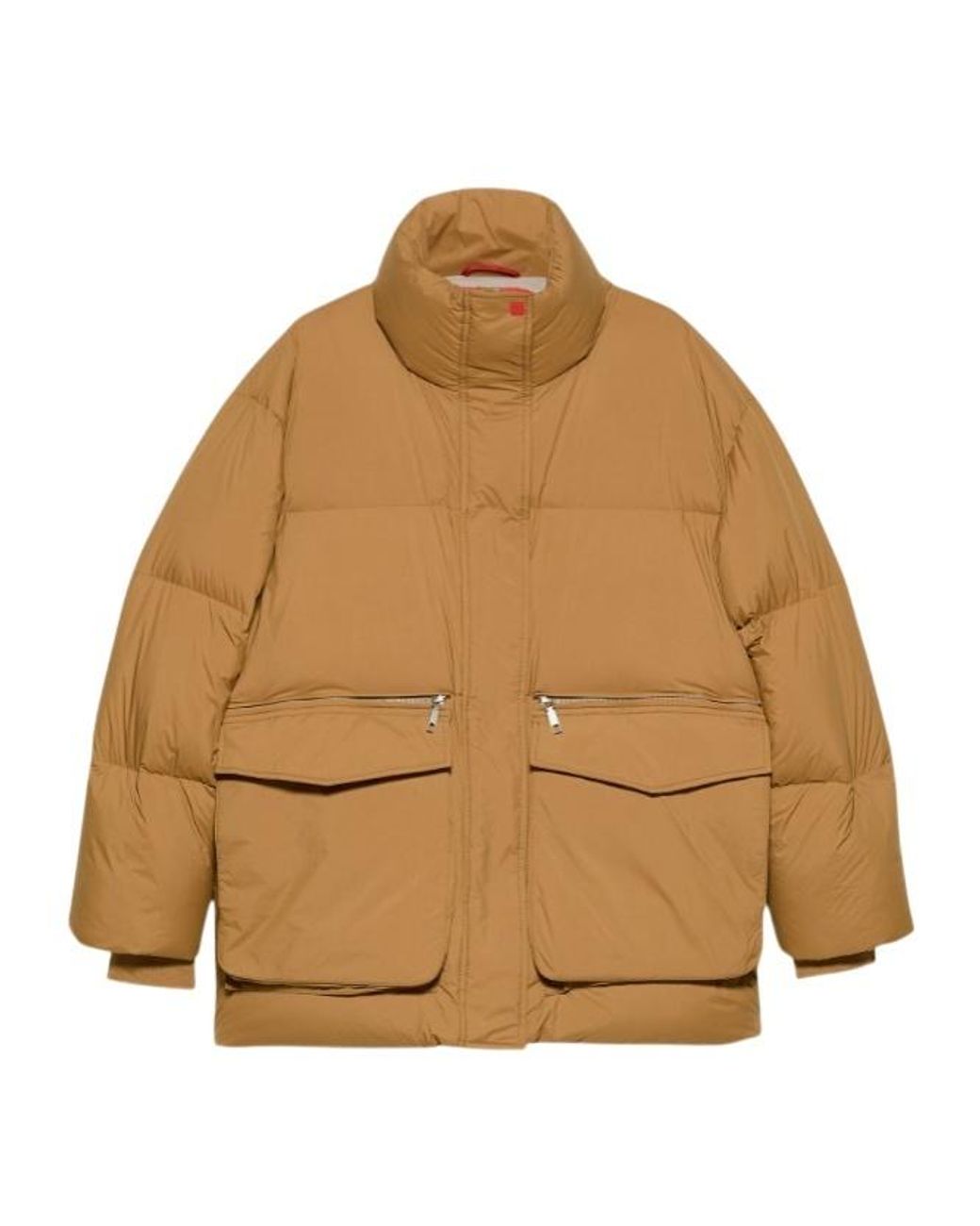 MAX&Co. Natural Oversized Padded Bomber Jacket