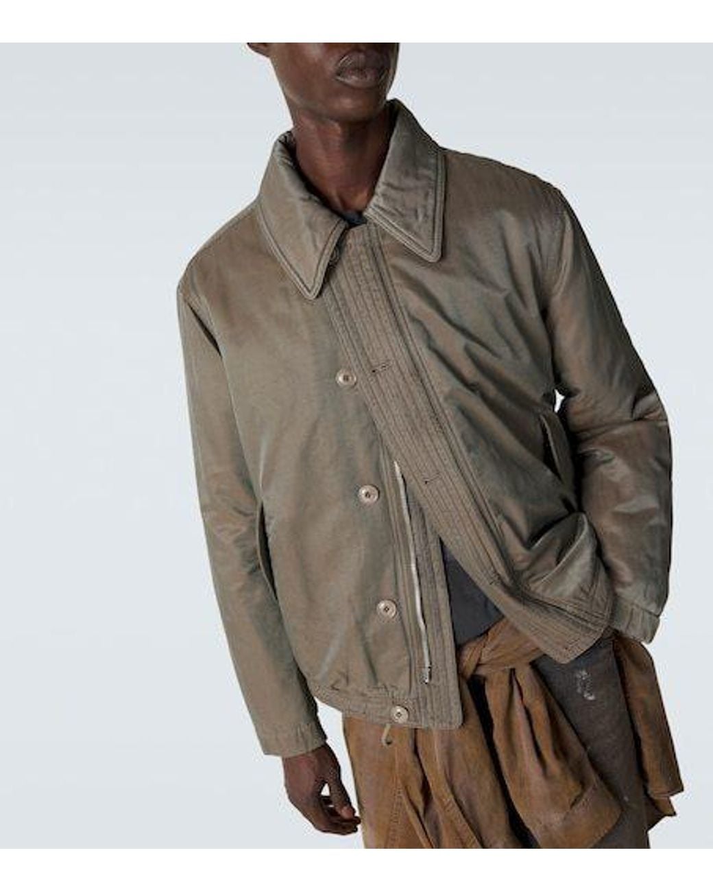 Our Legacy Green Long-Sleeve Casual Jacket for men