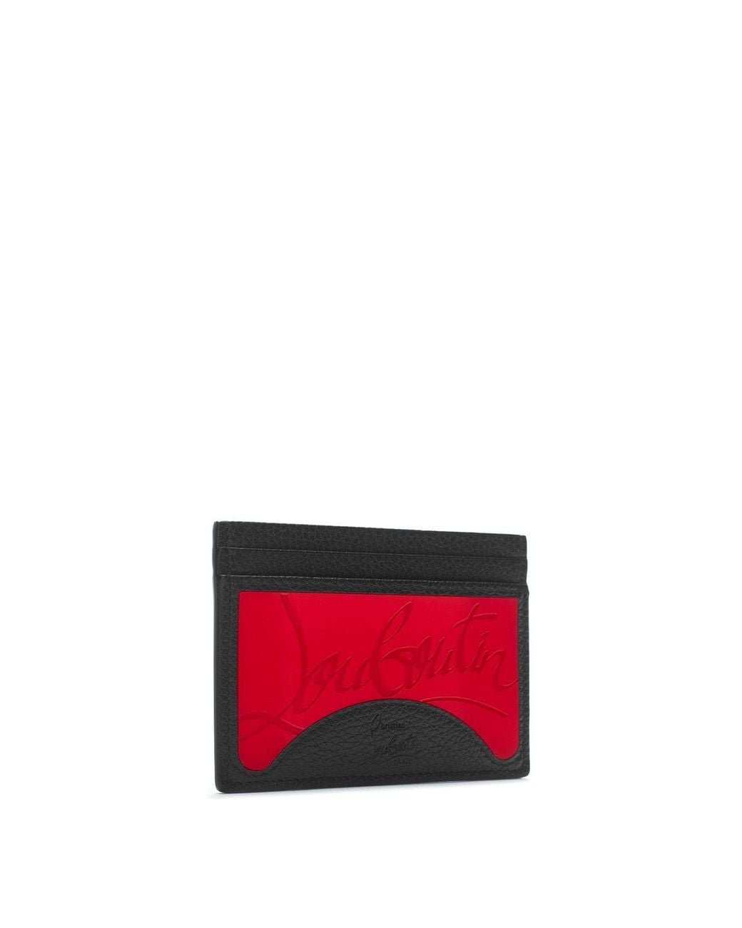 Christian Louboutin Red Kios Logo Card Holder for men