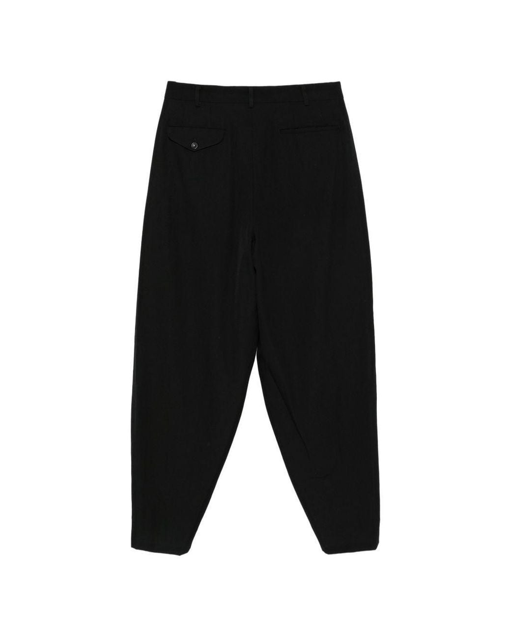 Comme des Garçons Black Pleated Casual Trousers for men