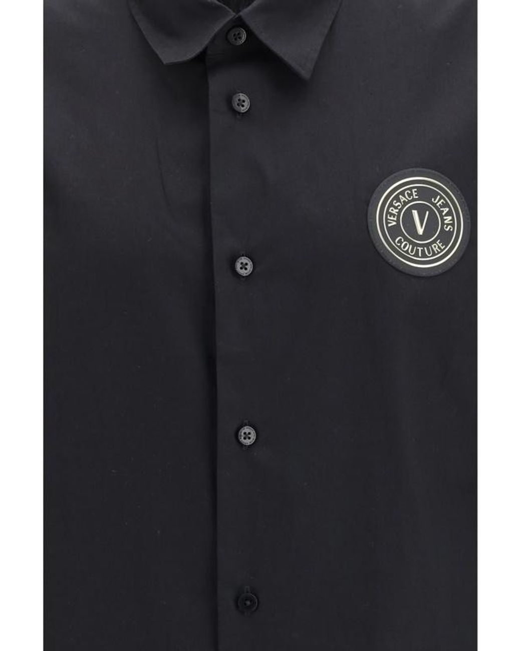 Versace Blue Jeans Couture Emblem Logo Patch Shirt for men