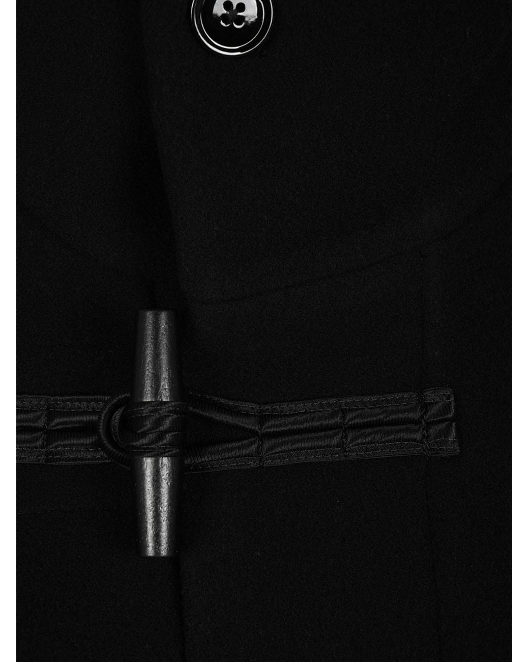 Lemaire Black Short Duffle Coat