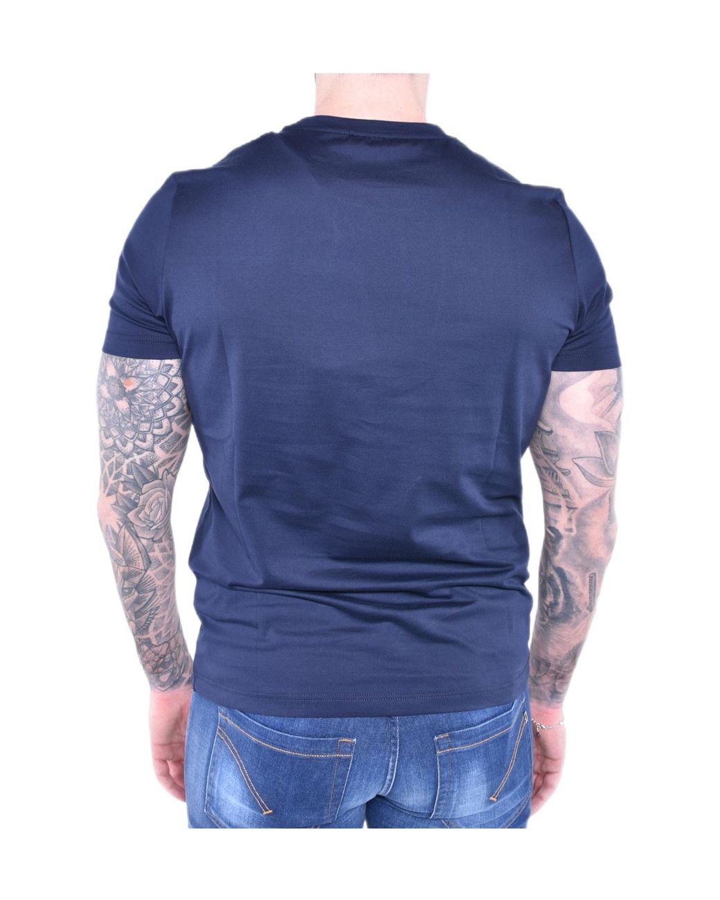 Dondup Blue Crew Neck T-Shirt for men