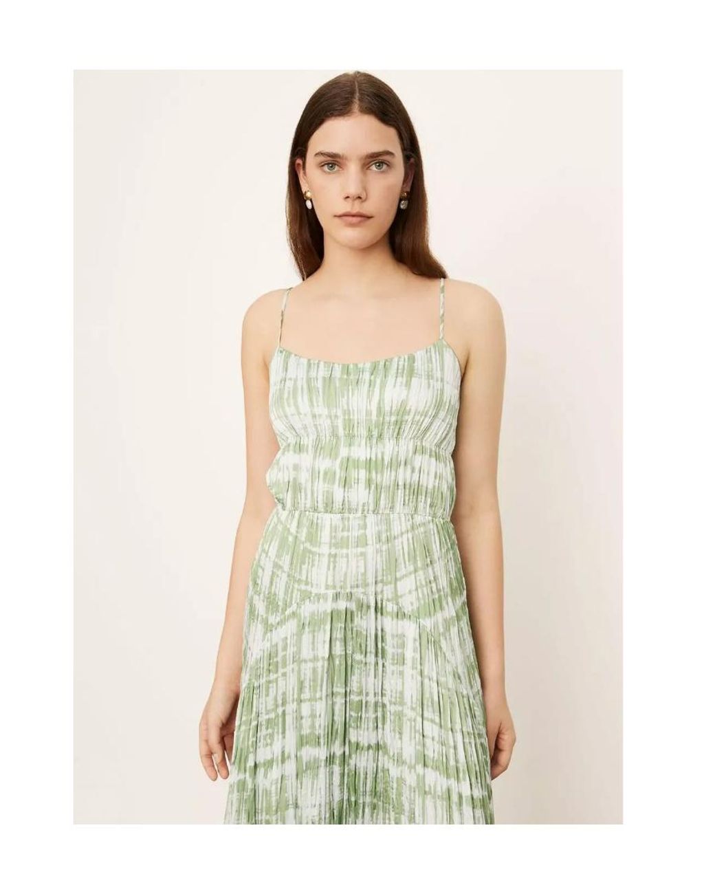 Vince Green Tie-Dyed Suspender Dress