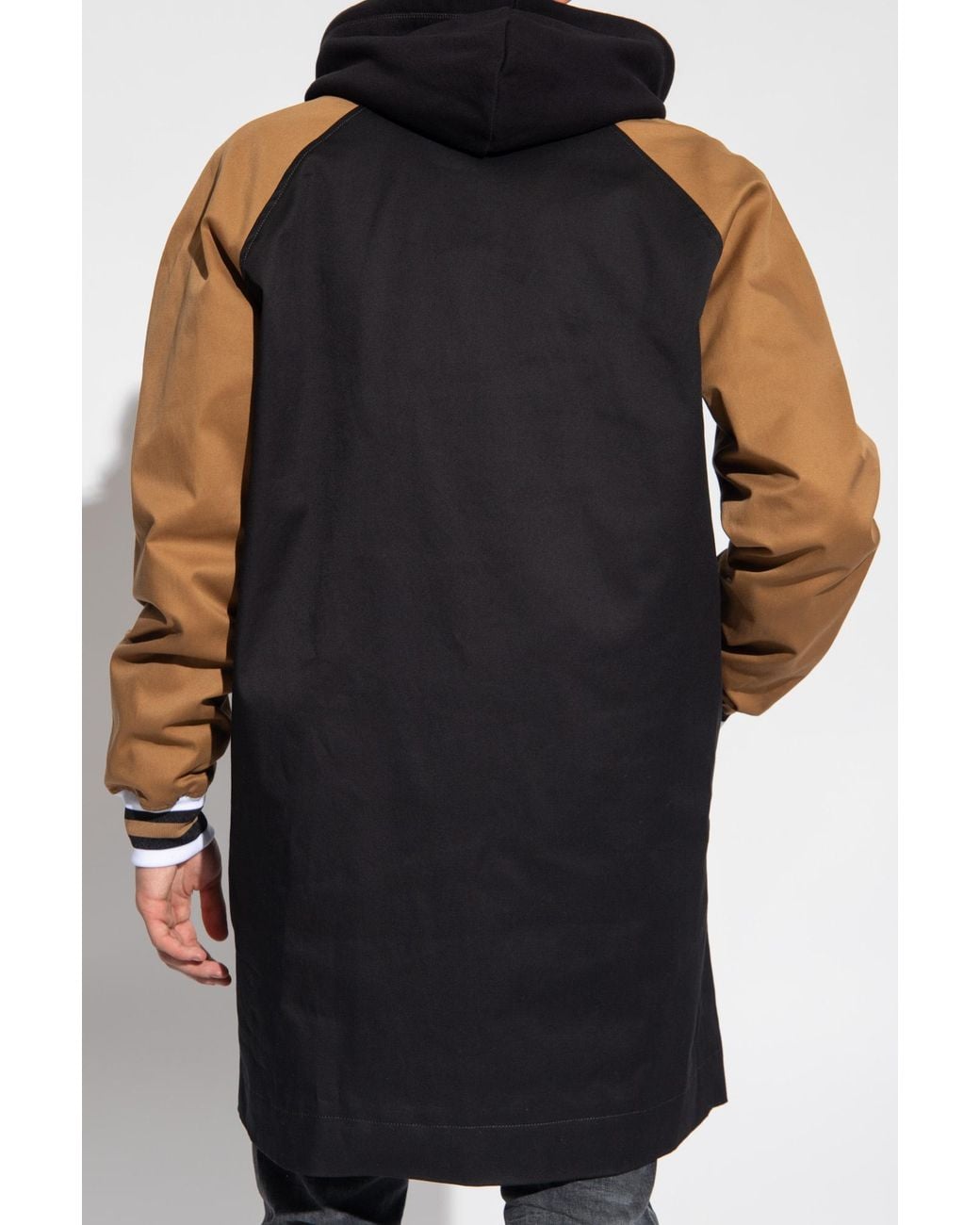 DSquared² Blue Logo Patch Panelled Varsity Coat for men