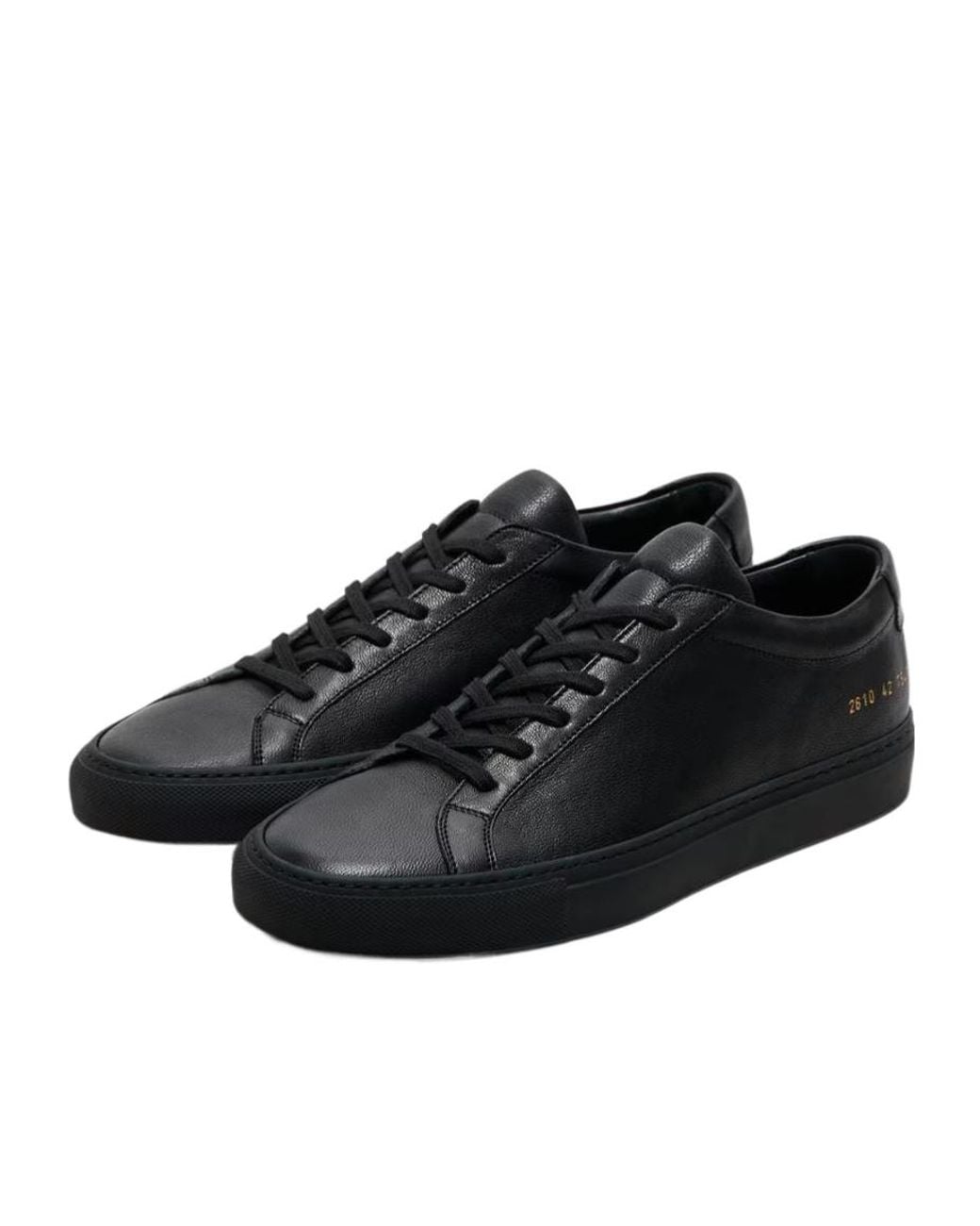 Common Projects Black Achilles Premium Sneakers for men