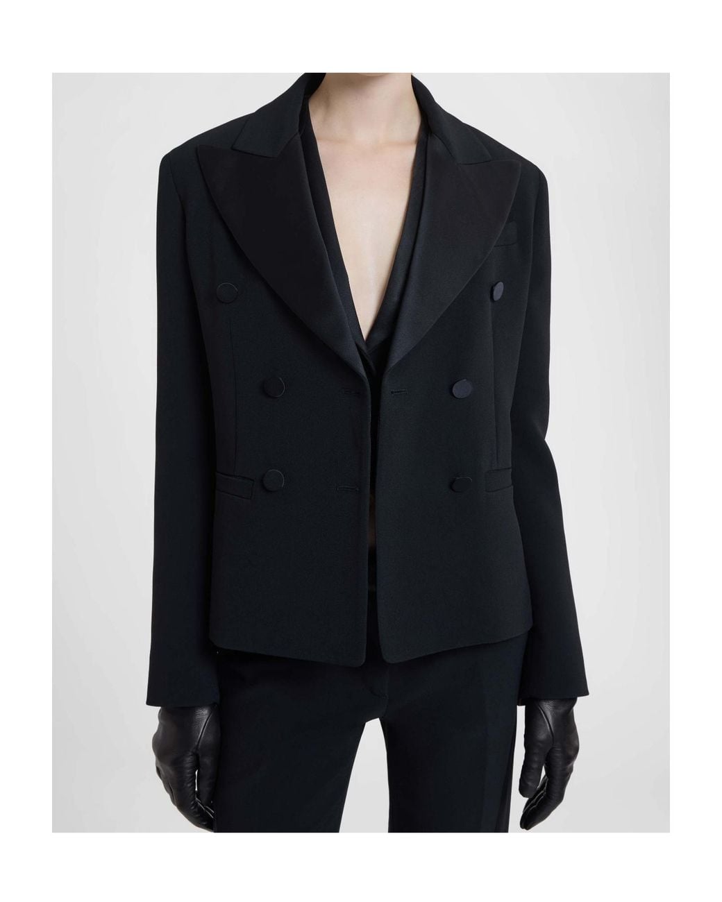 Ermanno Scervino Black Boxy Smoking Jacket